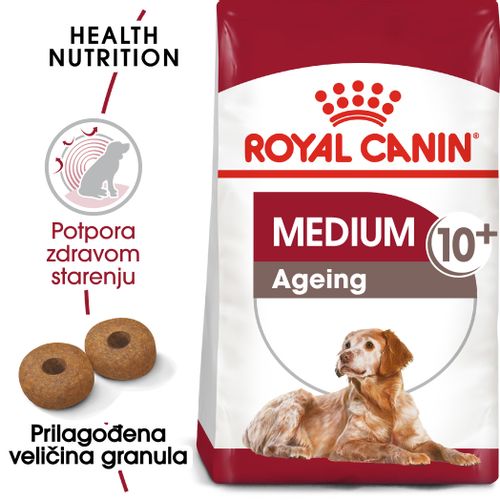 Royal Canin SHN Medium Ageing 10+, potpuna hrana za starije pse srednje velikih pasmina (od 11 do 25 kg), starije od 10 godina, 3 kg slika 4