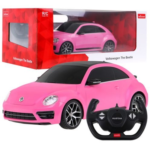 Licencirani auto na daljinsko upravljanje  Volkswagen Beetle 1:14 RASTAR- roza slika 1