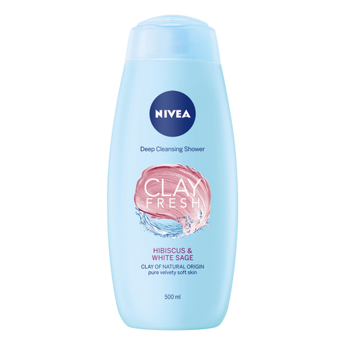 NIVEA Clay Fresh Hibiscus&White Sage gel za tuširanje 500ml slika 1