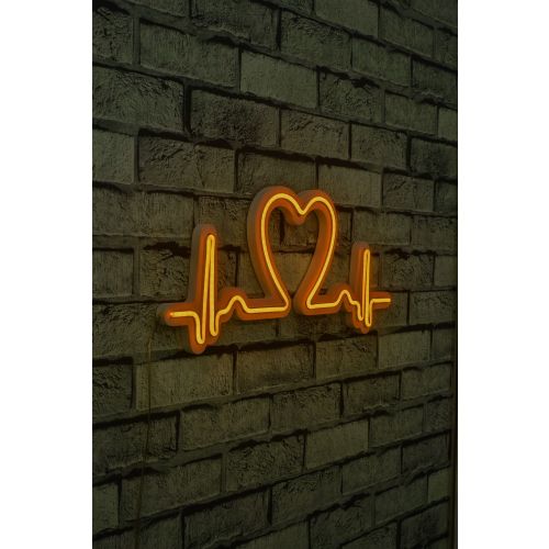 Wallity Ukrasna plastična LED rasvjeta, Love Rhythm - Yellow slika 10