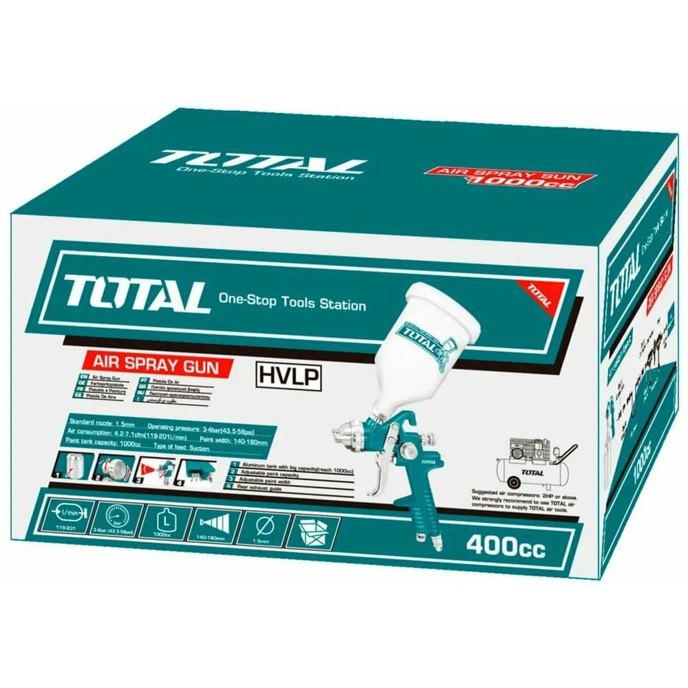 TOTAL Nastavak za kompresor za bojanje 600cc - INDUSTRIAL (TAT10601) slika 2