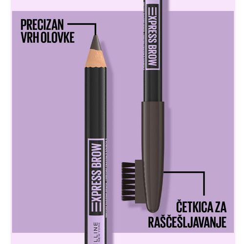 Maybelline New York Express Brow Olovka za obrve 5 Deep Brown slika 6