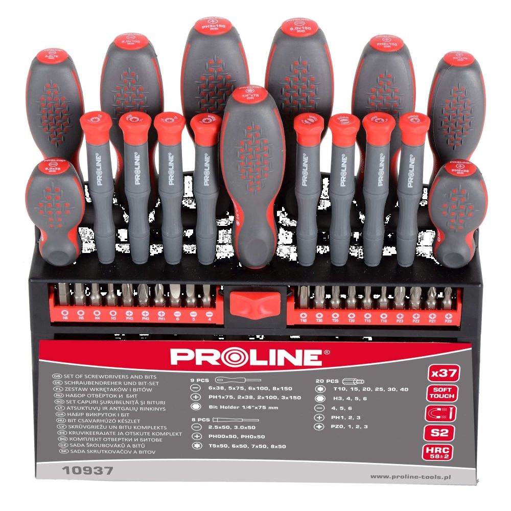 Set odvijač i nastavci 37KOS S2 soft touch 10937 slika 3