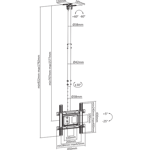 Sbox stropni stalak CPLB-9441 slika 2