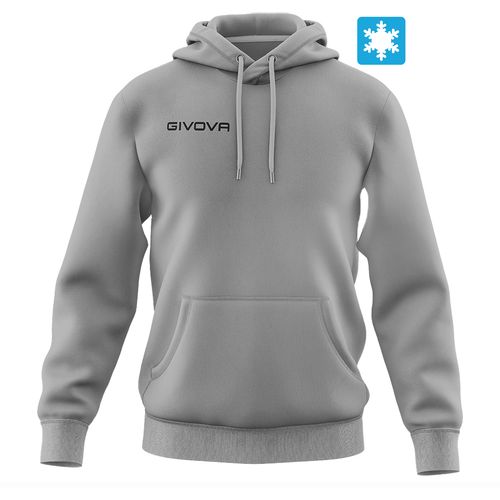 Givova muška dukserica/hoodie Con Cappuccio New Grigio slika 1