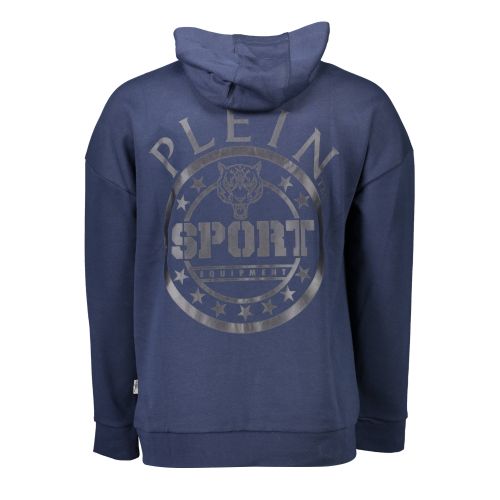 PLEIN SPORT MEN'S BLUE SWEATSHIRT WITH ZIP slika 2