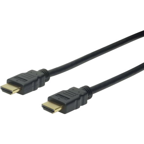 Digitus HDMI priključni kabel HDMI A utikač, HDMI A utikač 1.00 m crna AK-330107-010-S audio povratni kanal (arc), pozlaćeni kontakti, Ultra HD (4K) HDMI HDMI kabel slika 3