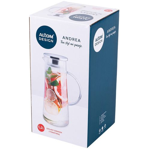 Altom Design termo-stakleni vrč s dvostrukim stijenkama s poklopcem Andrea 1200 ml - 0103009136 slika 15