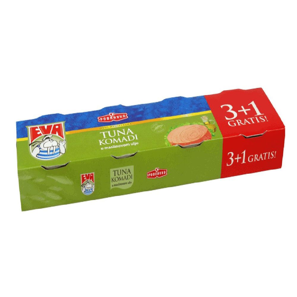 Tuna Komadi U Maslinovom ulju 80G 3+1 slika 1