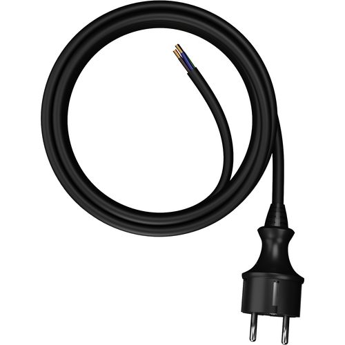 AWTools kabel s utikačem 5m 3x1,0 crni H05VV-F slika 2