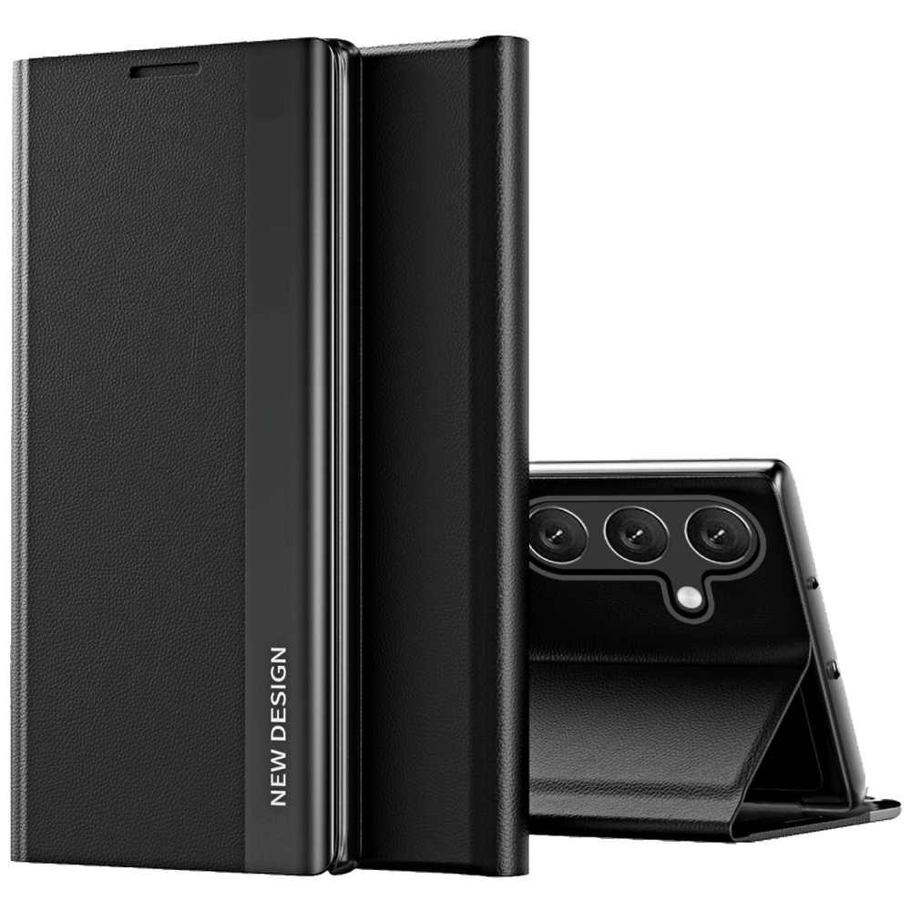 NN-Su Futrola preklopna za Samsung A15, koža, crna - Galaxy A15 Leather Phone Case slika 1