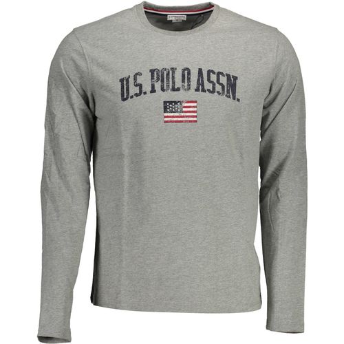 US POLO T-SHIRT LONG SLEEVE MAN GRAY slika 1