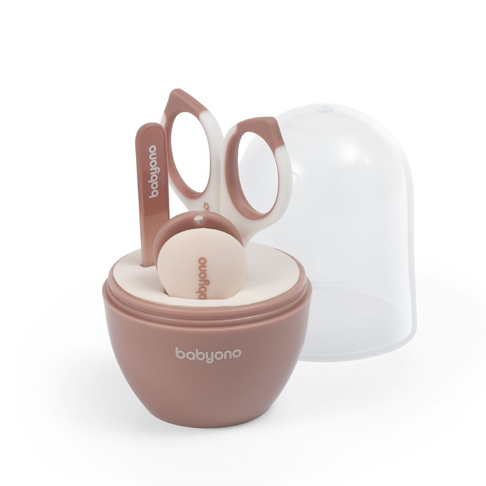 BabyOno Set za manikuru u kutijici, smeđi slika 4