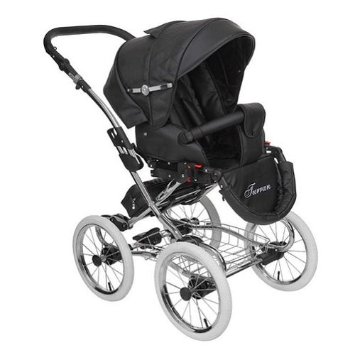 Tutek Kolica Za Bebe 2U1 Turran Silver Prestige Eco 2 Black slika 2