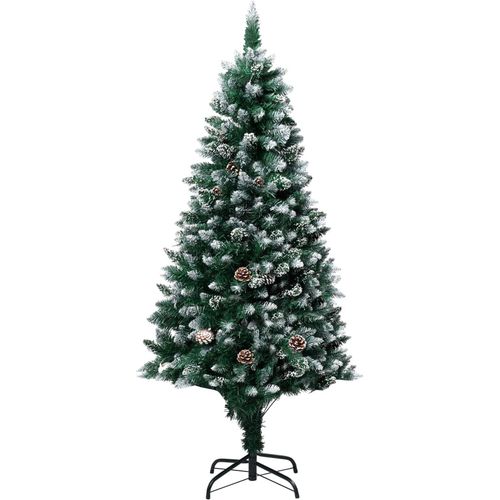 Umjetno božićno drvce sa šiškama i bijelim snijegom 150 cm slika 1