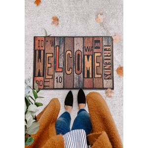 Friends  Multicolor Pvc Doormat