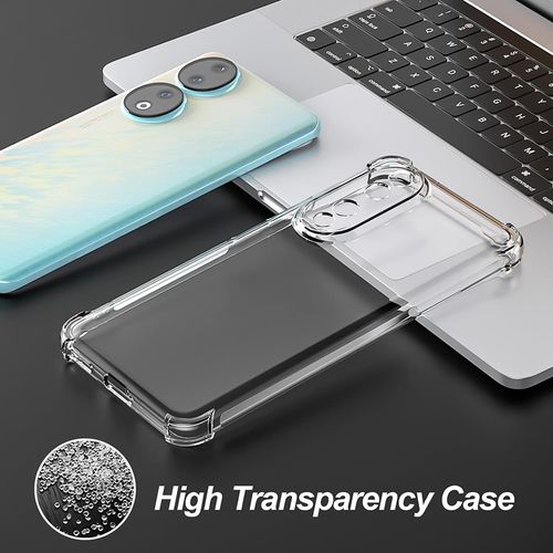 Techsuit Shockproof Clear Silicone prozirna maskica otporna na udarce za Honor 90 Pro slika 3