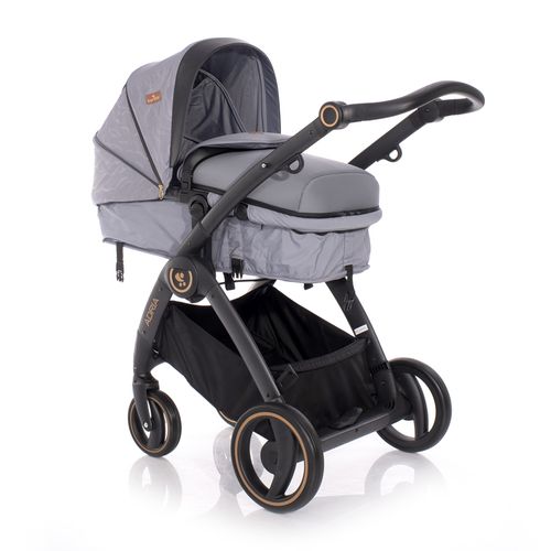 LORELLI ADRIA Kolica Grey 2u1 SET: Košara + Putna Torba + Zimska Navlaka (do 15 kg) slika 2