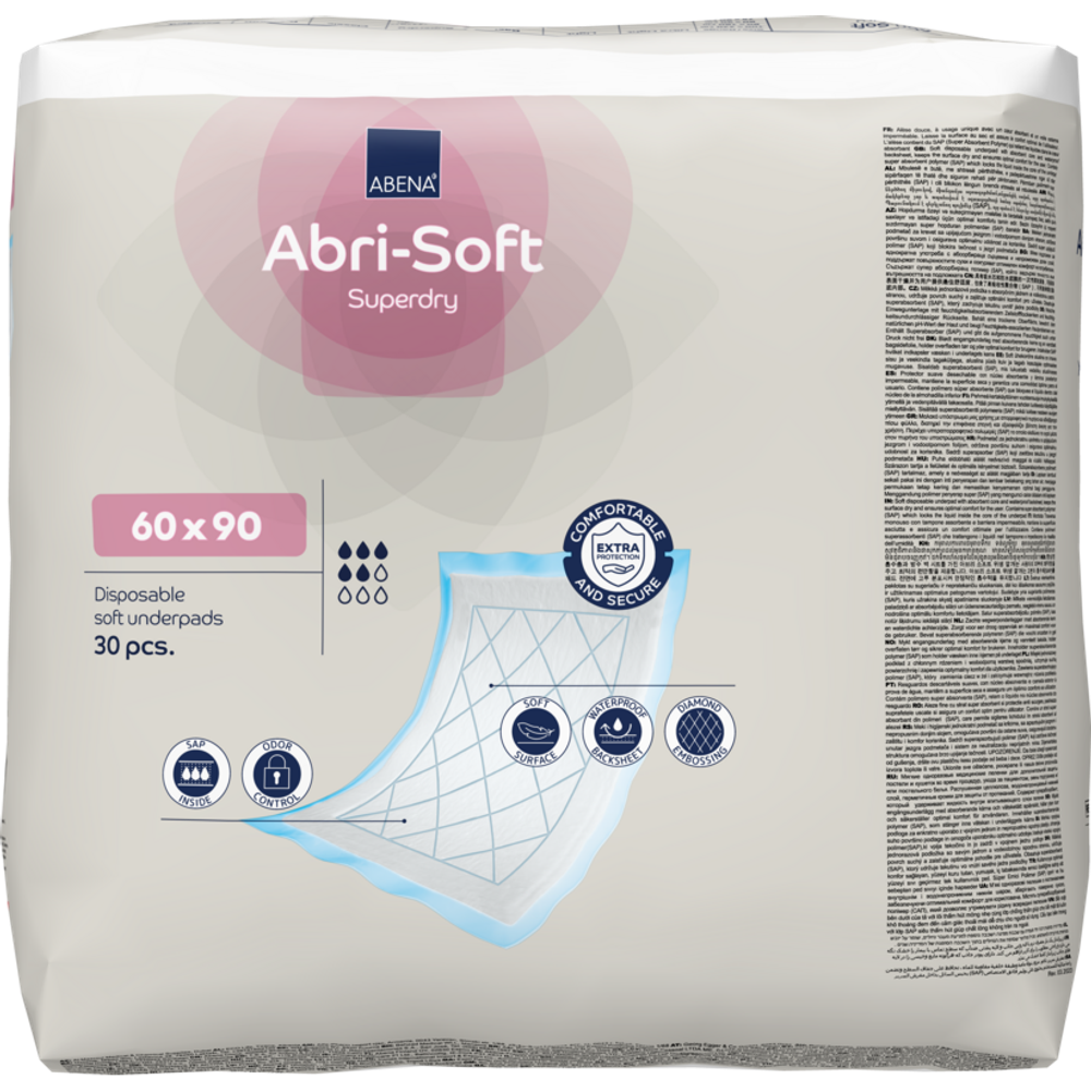 Abena Abri Soft podmetači za krevet Superdry 30kom 60x90cm slika 6