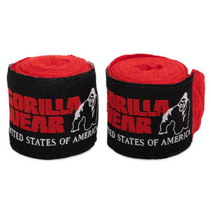 Gorilla Wear Bokserske bandaže - Red - 2,5m