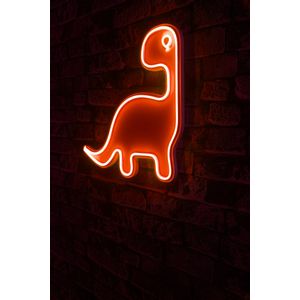 Wallity Ukrasna plastična LED rasvjeta, Dino the Dinosaur - Red