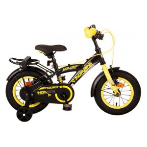 Volare dječji bicikl Thombike 12" s dvije ručne kočnice crno-žuti
