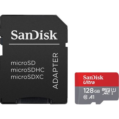 SanDisk Memorijska kartica Ultra microSD 128GB + adapter slika 1