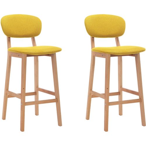 Barski stolci od tkanine 2 kom boja senfa slika 31