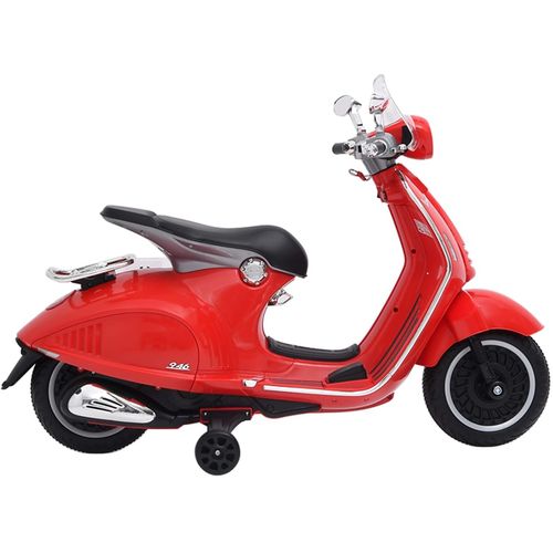 Električni motocikl igračka Vespa GTS300 crveni slika 10