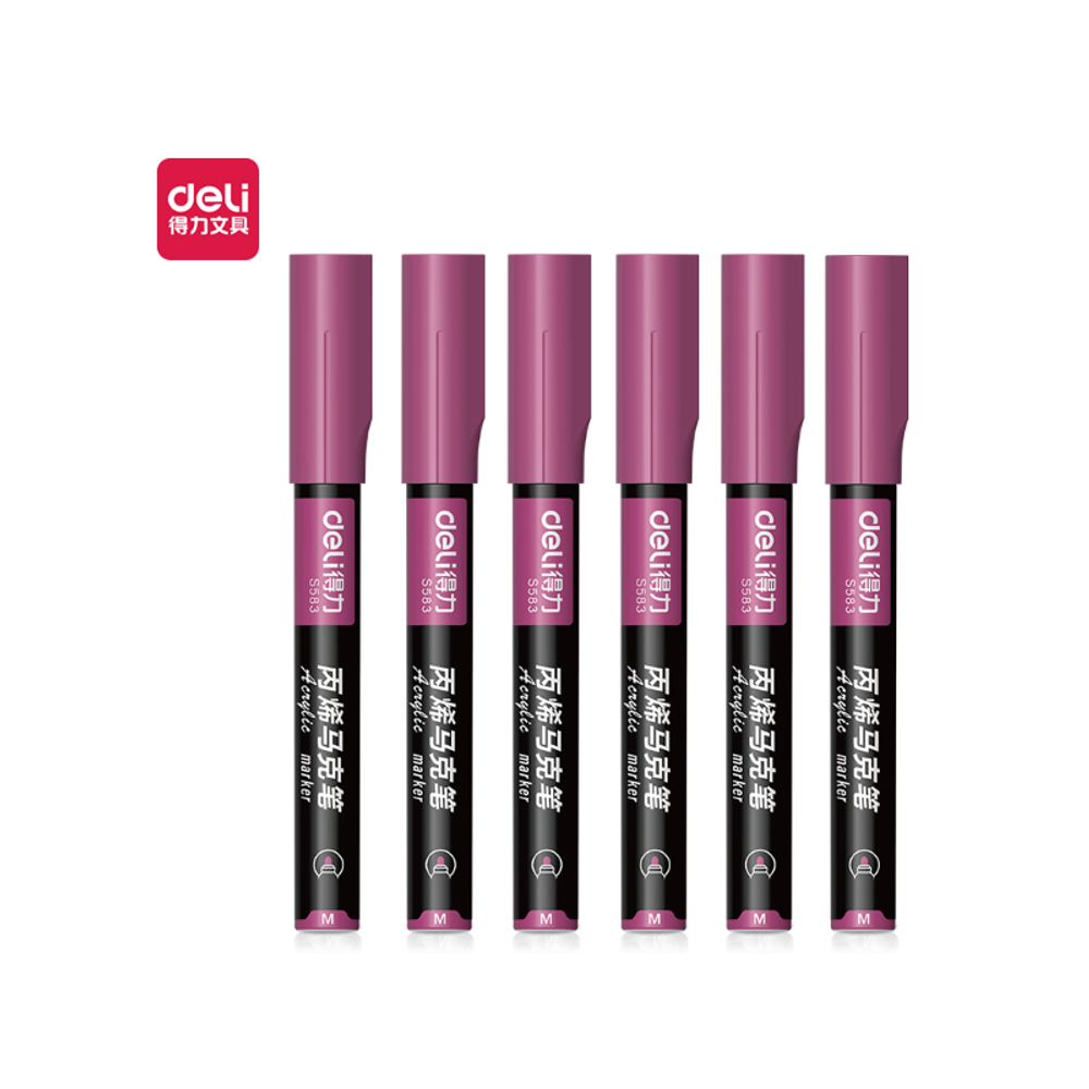 MARKER DELI AKRILNI TAMNO PINK R36 S584 R36 slika 1