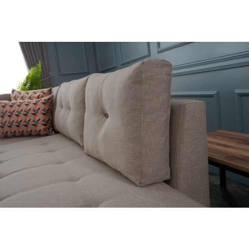 Atelier Del Sofa Kutna garnitura na razvlačenje, Krem, Manama Corner Sofa Bed Left - Cream slika 4