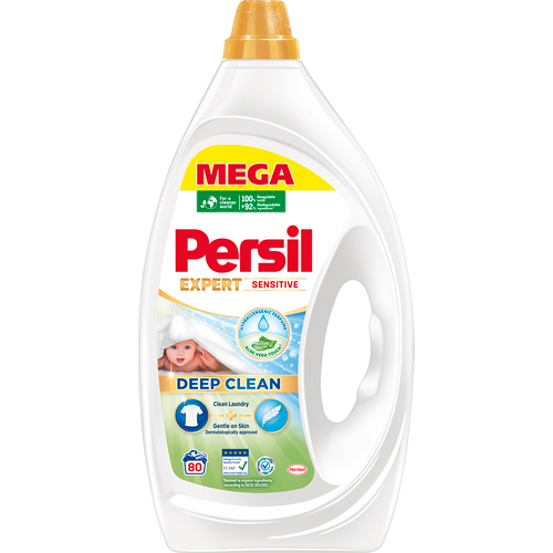 Persil Deep Clean Gel Expert Sensitive 3.6l, 80 pranja, xxl slika 1