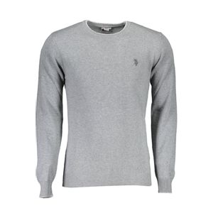 US GRAY MEN'S POLO SWEATER