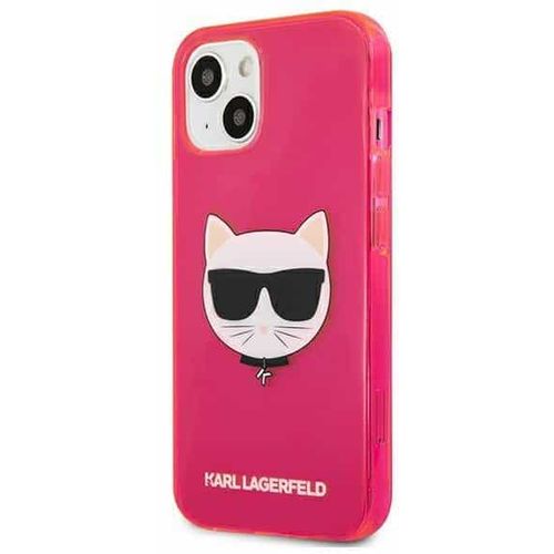 Karl Lagerfeld originalna maska za iPhone 13 mini Glitter Choupette Fluo slika 2