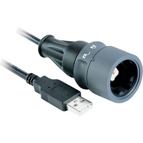 Bulgin USB kabel USB 2.0 USB-B utikač, USB-A utikač 5.00 m crna  PXP6040/B/5M00 slika 1