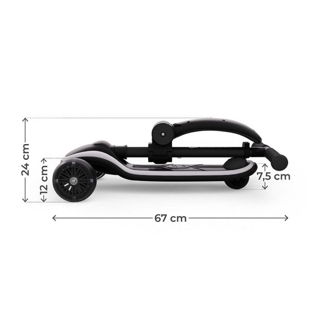 Kinderkraft Romobil sa LED svjetlećim točkovima Raket Up, Black slika 9