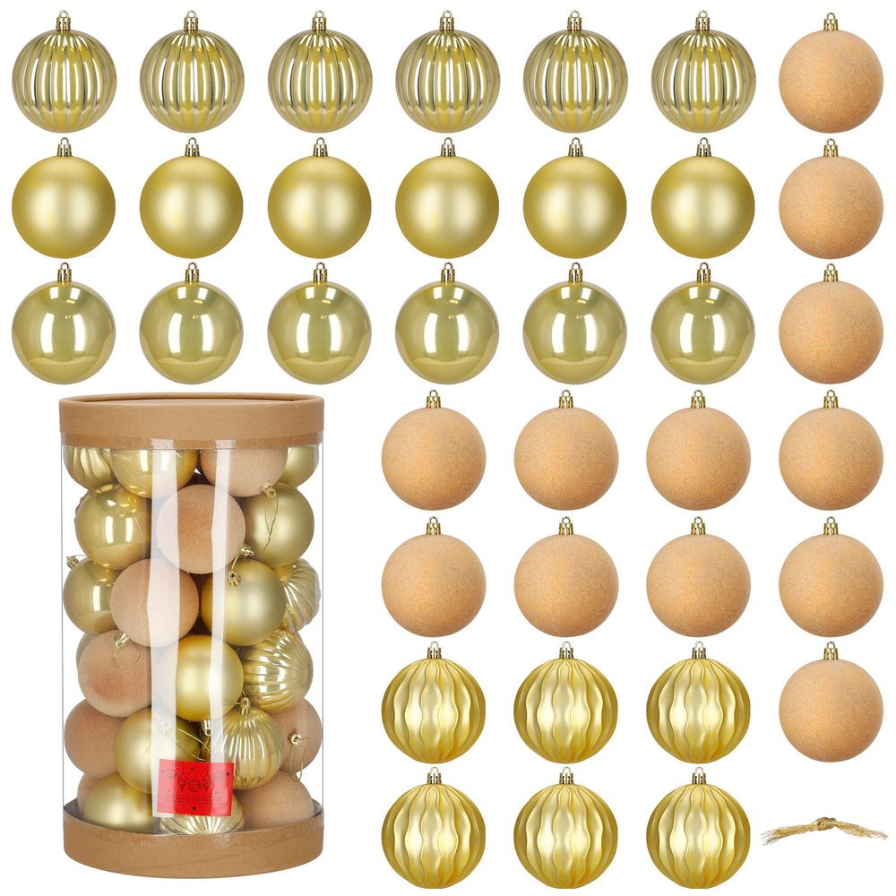 Ca0971 set božićnih kuglica 8 cm 36 kom. slika 2