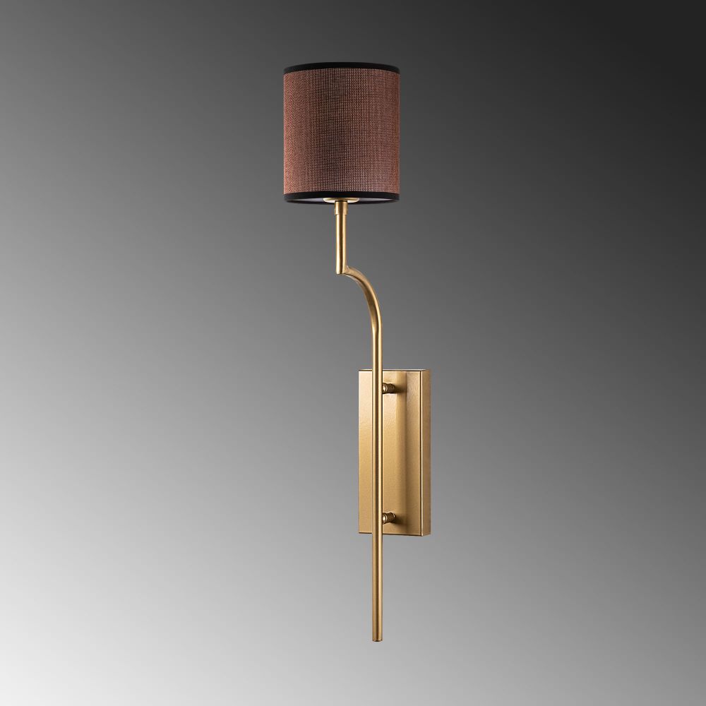 Zidna Lampa Lumora - 15338, boje: Zlata, Braon slika 6