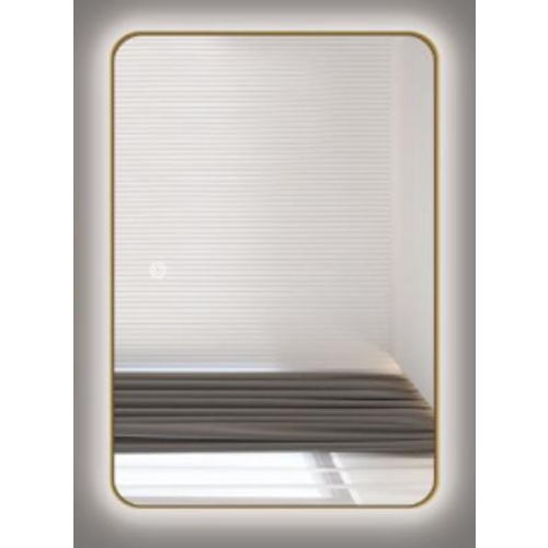 Ceramica lux   Ogledalo alu-ram 50x70, gold, touch-dimer pozadinski- CL34 300030 slika 1