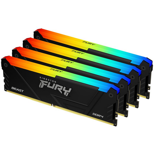 Kingston memorija Fury Beast 128GB (4x32GB), DDR4 3200MHz, CL16, KF432C16BB2AK4/128 slika 1