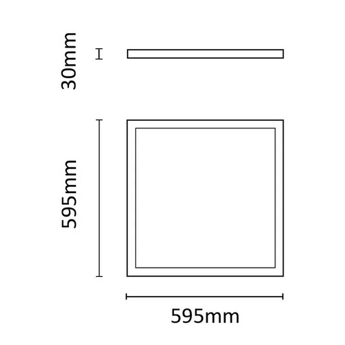 ASALITE LED BackLit panel 60x60cm 4000K 36W 5000lm slika 4