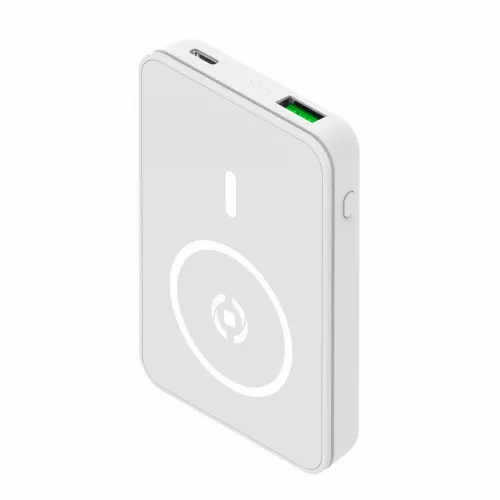 Celly magnetic wireless power bank 5000 mAh bela slika 2