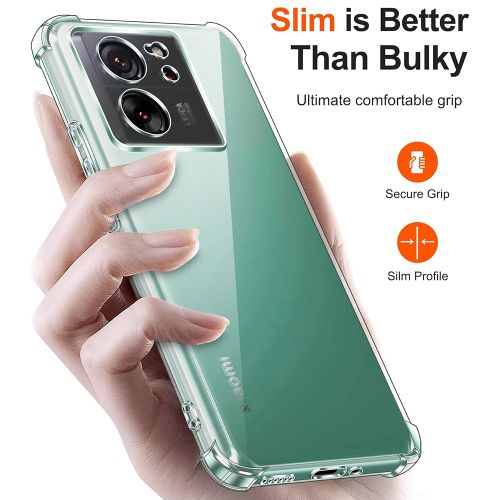 Techsuit Shockproof Clear Silicone prozirna maskica otporna na udarce za Xiaomi 13T / 13T Pro slika 2