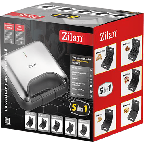 Zilan Toster 5u1, Inox, LED indikator, 800 W - ZLN3932 slika 2
