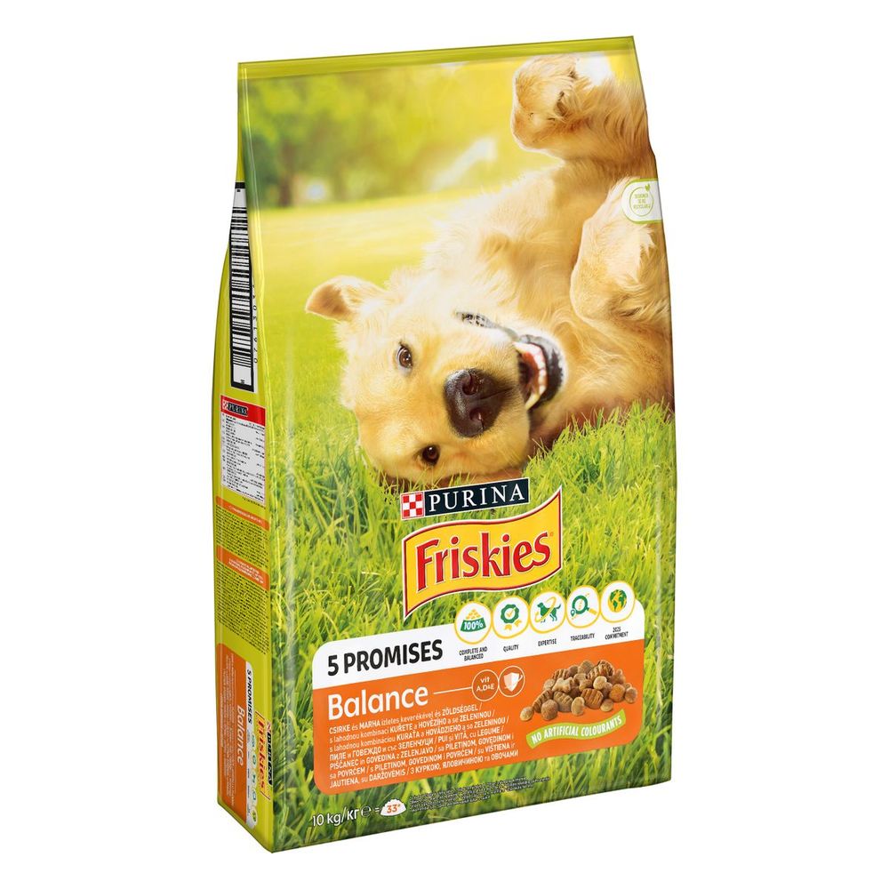 Friskies Balance suha hrana za pse s govedinom, piletinom i povrćem 10 kg slika 1