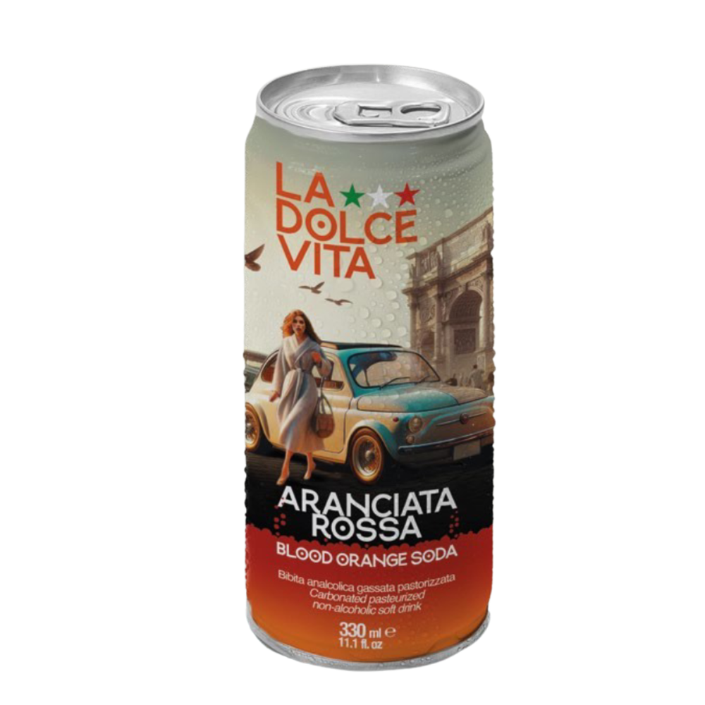 La Dolce Vita Aranciata Rossa sparkling drink 330ml slika 1