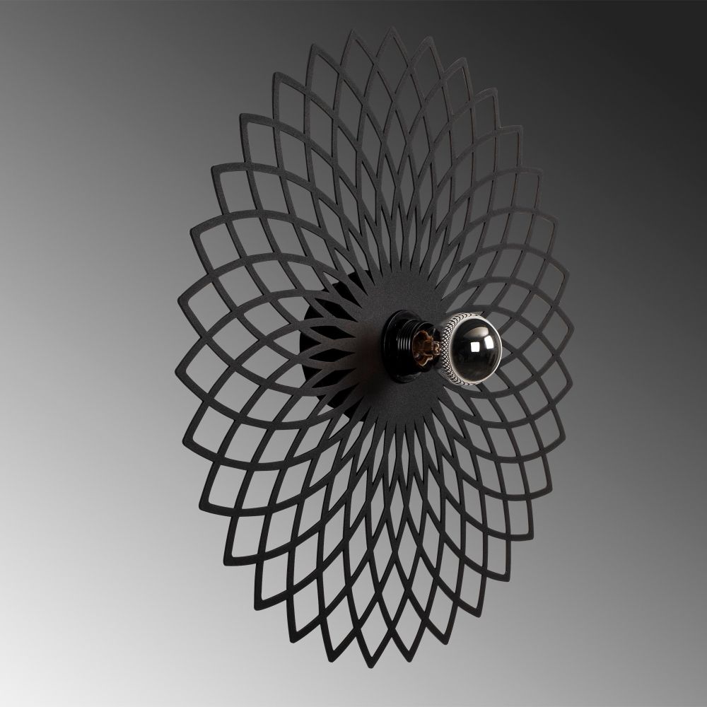 Fellini - MR - 987 Crna Zidna Lampa slika 5