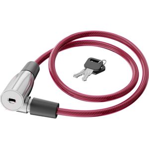 Basi ZR 300 kabelski lokot  crvena  zaključavanje ključem