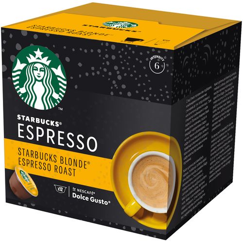 STARBUCKS BLONDE Espresso Roast by NESCAFÉ® Dolce Gusto® Blonde Roast, kapsule za kavu, (12 kapsula / 12 napitaka), kutija, 66 g slika 1