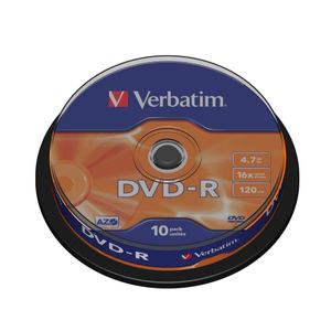 DVD-R Verbatim #43523 4,7GB 16x sp10 Matt Silver